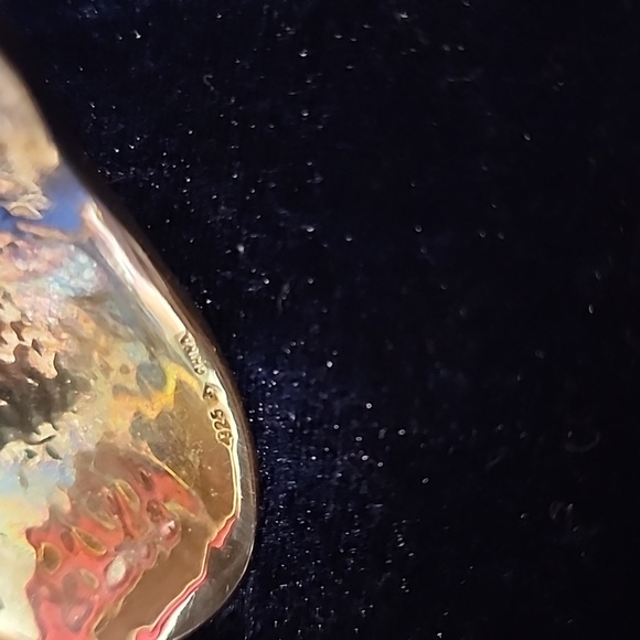 Silpada 925 Sterling Silver Hammered Look Cuff Bracelet - Picture 12 of 12